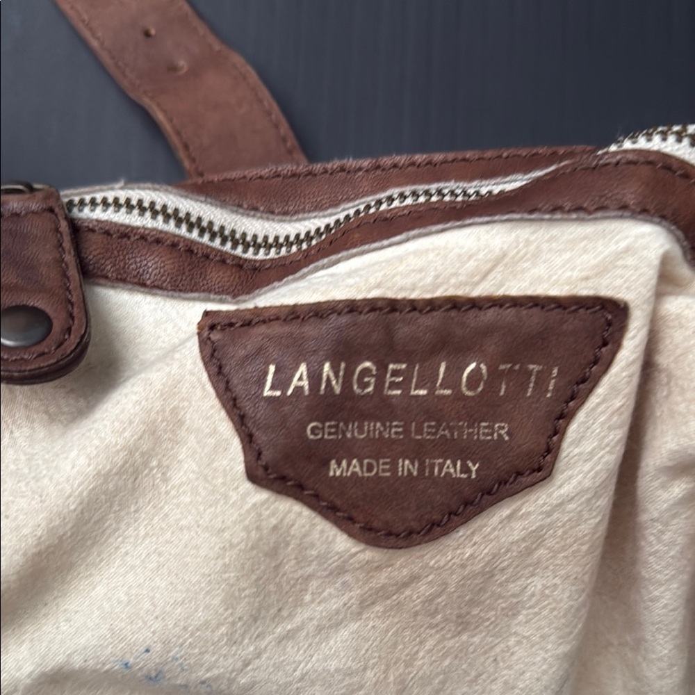 Langellotti Python Leather Shoulder Bag - image 2
